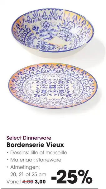 HANOS Select Dinnerware Bordenserie Vieux aanbieding