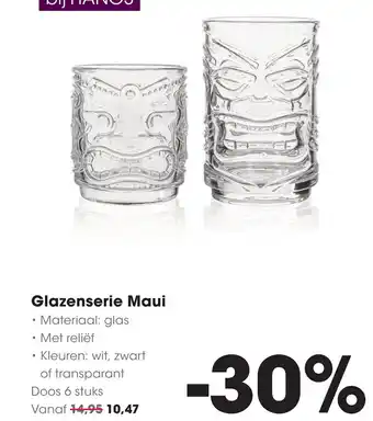 HANOS Glazenserie Maui aanbieding