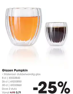 HANOS Glazen Pumpkin aanbieding