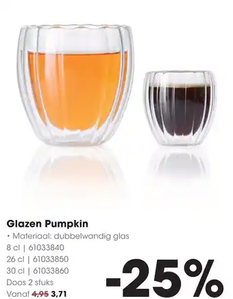 HANOS Glazen Pumpkin aanbieding