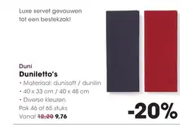 HANOS Duni Duniletto's aanbieding
