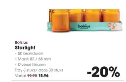 HANOS Bolsius Starlight aanbieding