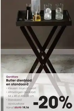 HANOS GenWare Butler dienblad en standaard aanbieding