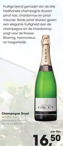 HANOS Champagne Gruet aanbieding