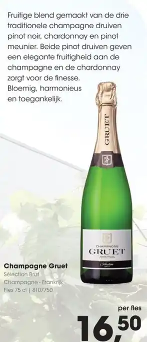 HANOS Champagne Gruet aanbieding