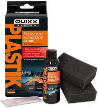Amazon QUIXX SYSTEM 10188 Zwarte Kunststofverf - Reparatieset, Polish, Behandeling en Verven voor Kunststof aanbieding