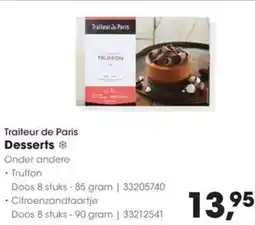 HANOS Traiteur de Paris Desserts aanbieding