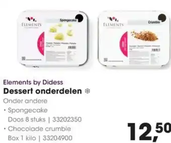 HANOS Elements by Didess Dessert onderdelen aanbieding