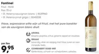HANOS Fantinel Friuli aanbieding