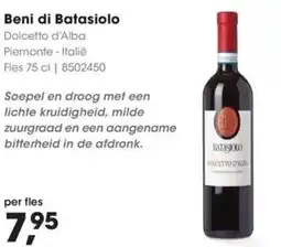HANOS Beni di Batasiolo aanbieding