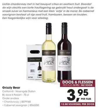 HANOS Grizzly Bear aanbieding
