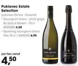HANOS Puklavec Estate Selection aanbieding