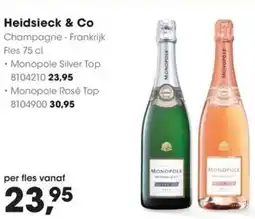 HANOS Heidsieck & Co Champagne aanbieding