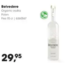 HANOS Belvedere Organic vodka Polen aanbieding