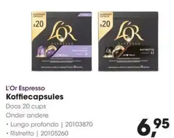 HANOS L'Or Espresso Koffiecapsules aanbieding