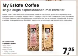 HANOS My Estate Coffee Espressobonen aanbieding