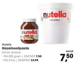 HANOS Nutella Hazelnootpasta aanbieding