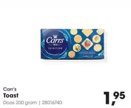 HANOS Carr's Toast aanbieding