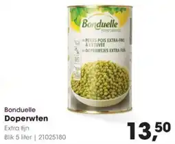 HANOS Bonduelle Doperwten aanbieding