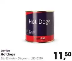 HANOS Jumbo Hotdogs aanbieding