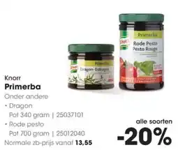 HANOS Knorr Primerba aanbieding