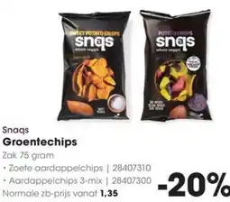 HANOS Snaqs Groentechips aanbieding
