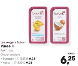 HANOS Les vergers Boiron Puree aanbieding