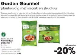HANOS Garden Gourmet Plantaardige producten aanbieding