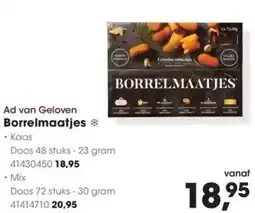 HANOS Ad van Geloven Borrelmaatjes aanbieding