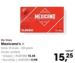 HANOS De Vries Mexicano's aanbieding