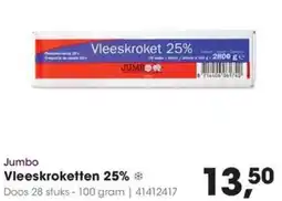 HANOS Jumbo Vleeskroketten 25% aanbieding