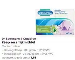 HANOS Dr. Beckmann & Crackfree Zeep en strijkmiddel Onder andere aanbieding