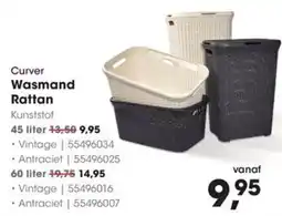 HANOS Curver Wasmand Rattan aanbieding