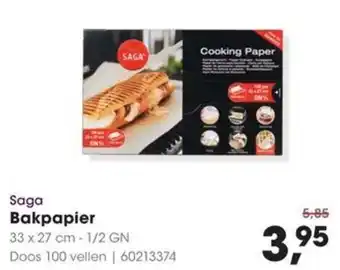 HANOS Saga Bakpapier aanbieding
