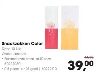 HANOS Snackzakken Color aanbieding