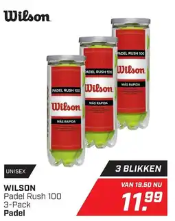 Daka Sport WILSON Padel Rush 100 3-Pack aanbieding