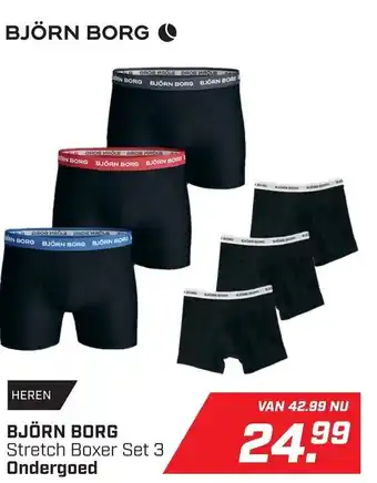 Daka Sport BJÖRN BORG Stretch Boxer Set 3 Ondergoed aanbieding