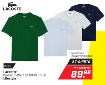 Daka Sport LACOSTE Classic T-Shirt Lifestyle aanbieding