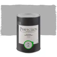 Praxis Perfection muurverf Ultradekkend mat platinagrijs 1L aanbieding