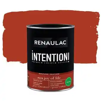 Praxis Renaulac muur- en plafondverf Intention Joy of Life extra mat 1L aanbieding
