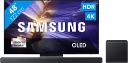 Coolblue Samsung 48 OLED S90F 4K (2025) + Samsung HW-QS700F (2025) aanbieding