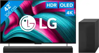 Coolblue LG 42 OLED EVO C54 4K (2025) + LG DS60TR aanbieding