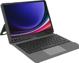 Coolblue BlueBuilt Samsung Galaxy Tab S9/S9 FE/S10 FE Toetsenbord Hoes QWERTY Zwart aanbieding