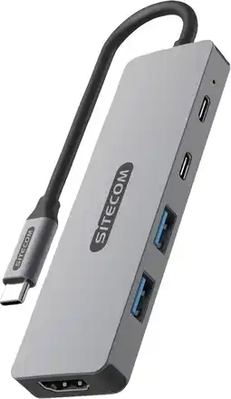 Coolblue Sitecom 5 in 1 USB-C PD Multiport Adapter aanbieding