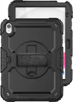 Coolblue Just in Case Apple iPad (2025/2022) Rotating Back Cover Zwart aanbieding