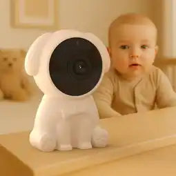 Action LSC Smart Connect babyfoon met camera - wit aanbieding