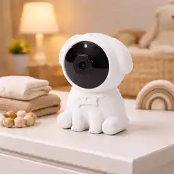 Action LSC Smart Connect babyfoon met camera - wit aanbieding