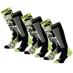 ANWB Poederbaas Camo Black 6 paar Skisokken Zwart aanbieding
