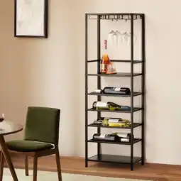Action Wijnkast met wijnglazenhouders aanbieding