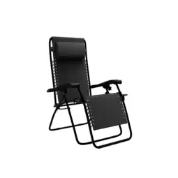 ANWB Lifegoods Opvouwbare Tuinstoel Zwart XXL aanbieding